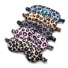 Маска для сну шовкова з леопардовим принтом, 5 кольорів, 1 шт