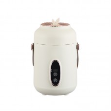 Міні-мультиварка електрична портативна багатофункціональна з електронним управлінням, біла, 900 мл