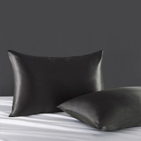 Наволочка шелковая для подушки 50х70 см, черная
