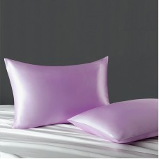 Наволочка шовкова для подушки 50х70 см, лавандова