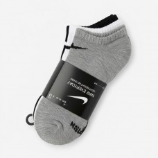 Шкарпетки бавовняні базові унісекс з логотипом, розмір S-L, набір 3 пари (чорні,білі,сірі)