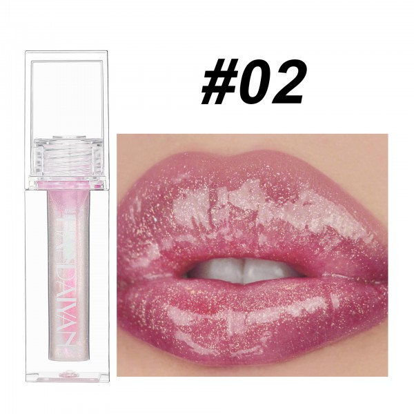 Блеск для губ с шиммером увлажняющий HANDAIYAN Lip Oil, жидкая помада с блестками, 10 цветов, 2,3 мл