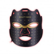 Світлодіодна омолоджуюча LED-маска KONMISON для фотодинамічної та мікрострумової терапії обличчя, рожевий, 1шт