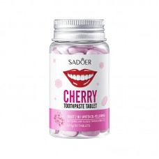 Таблетки зубної пасти 2 в 1 з сакурою Sadoer Cherry Toothpaste Tablets, 28.5 г / 30 шт