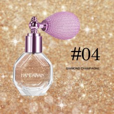 Пудровий спрей – хайлайтер для обличчя та тіла з блискітками HANDAIYAN Highlighter Powder Spray, спрей – пудра з шимером, золотий шампань, №04, 4,6 г