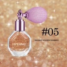 Пудровий спрей – хайлайтер для обличчя та тіла з блискітками HANDAIYAN Highlighter Powder Spray, спрей – пудра з шимером, бронзовий, №05, 4,6 г