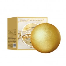 Бомбочка для ванни із золотою сіллю SADOER Golden Shower Bomb, 100 г
