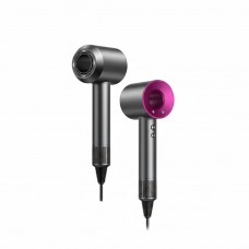 Фен для волосся SUPERSONIC Leafless Hair Dryer 1600 Вт з іонізацією, 3 режими сушіння, 1 насадка, сірий металік