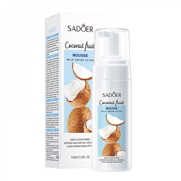 Пінка-мус для вмивання з екстрактом кокосу SADOER Coconut Fruit Mousse, 150мл