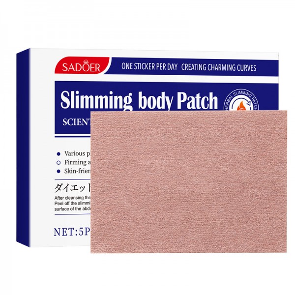 Пластир для схуднення та корекції фігури SADOER Slimming Body Patch, тілесний, 5 шт