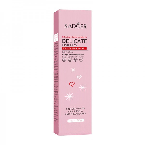 Сироватка відбілююча для чутливих та інтимних зон тіла SADOER Delicate Pink Dew, 30 г