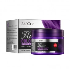 Віск для фарбування волосся SADOER Hair Color Wax, фіолетовий, 120 г
