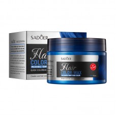 Віск для фарбування волосся SADOER Hair Color Wax, синій, 120 г