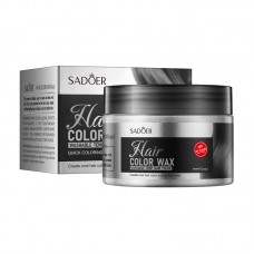 Віск для фарбування волосся SADOER Hair Color Wax, сірий, 120 г