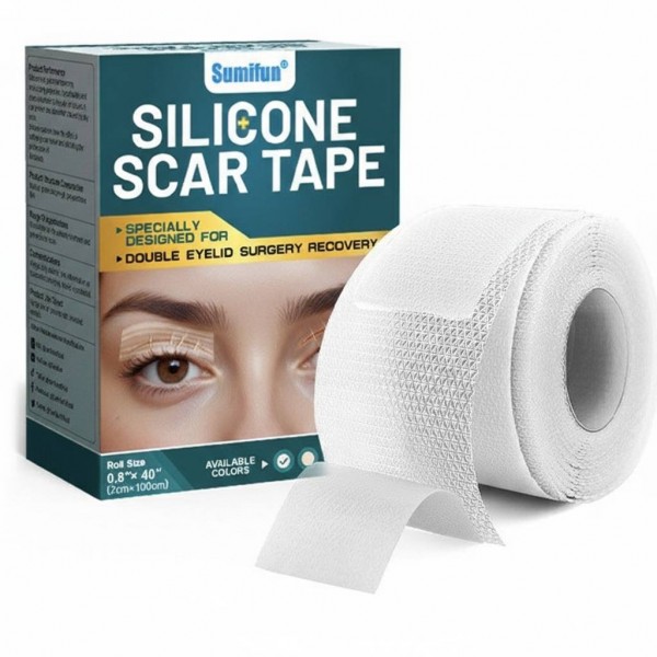 Пластир силіконовий від шрамів та рубців SUMIFUN Silicone Scar Tape,  прозорий, 2х100 см