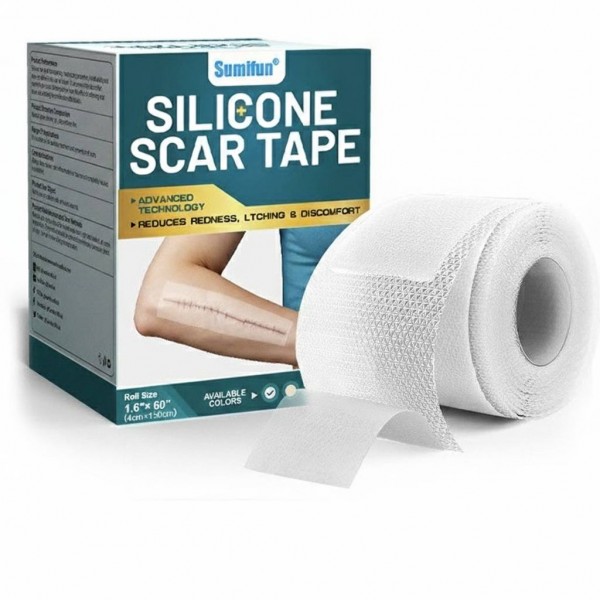Пластир силіконовий від шрамів та рубців SUMIFUN Silicone Scar Tape,  прозорий, 4х150 см
