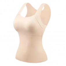 Топ для схуднення жіночий компресійний з  push-up, бежевий, M-2XL