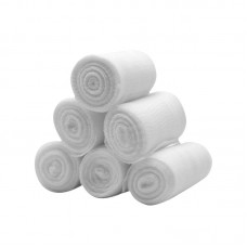 Бинт еластичний KINDMAX Commas PBT для фіксації та підтрики, білий, 5 см х 4,5 м