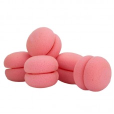 Бігуді м'які для волосся з поролону, поролонові бігуді-персики, рожевий, 6 шт