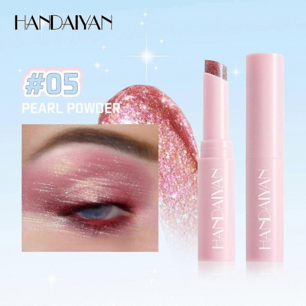 Тени для век с шиммером HANDAIYAN Jelly Glitter Stick, гелевые тени для век с блеском, 6 цветов