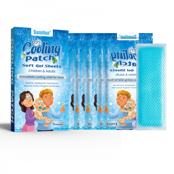 Пластырь гидрогелевый охлаждающий обезболивающий SUMIFUN Cooling Patch, 5х12 см, 7 шт