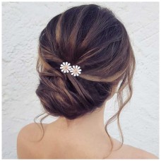 Шпильки для волосся з квітами "Flowers", золото, набір 2 шт