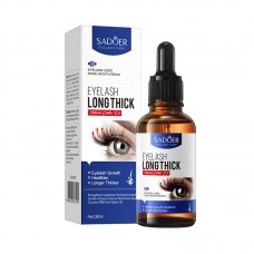 Сироватка для росту вій з касторовою олією SADOER Eyelash Long Dense Growth Serum, активатор росту вій, 30 мл