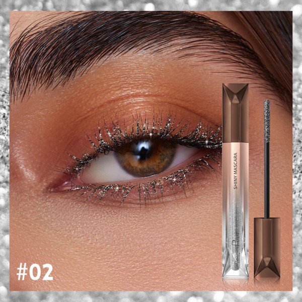 Туш для вій з блискітками PUDAIER Shiny Mascara, 5 кольорів
