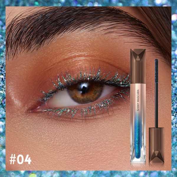 Туш для вій з блискітками PUDAIER Shiny Mascara, 5 кольорів