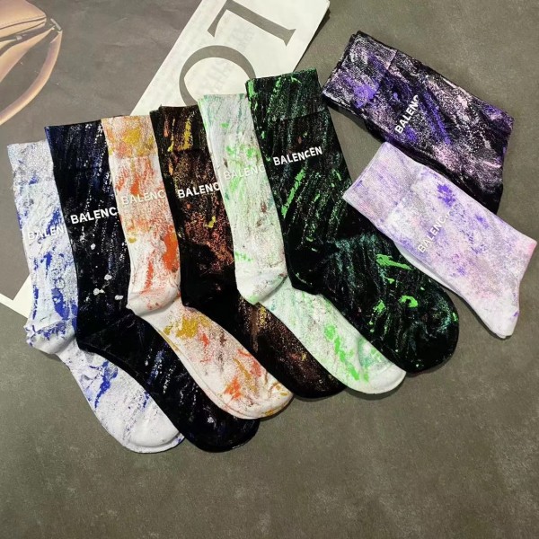 Шкарпетки бавовняні з принтом, жіночі універсальні шкарпетки з літерами, 4 види