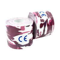Тейп Кинезио 7.5 см, кинезиологическая лента Kinesiology Tape, 7.5 см, розовый камуфляж