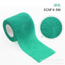 Бинт еластичний Coban 5 см, фіксуючий, самозакріплюючий, бинт Кобан, аутоадгезійний бинт, зелений, 5 см х 4,5 м