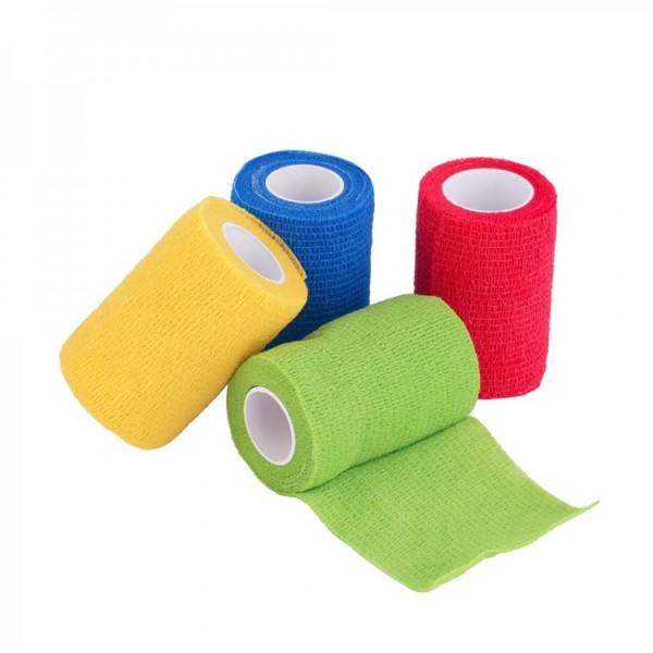 Бинт еластичний Coban 7,5 см, фіксуючий, самозакріплюючий, бинт Кобан, аутоадгезійний бинт, жовтий, 7,5 см х 4,5 м