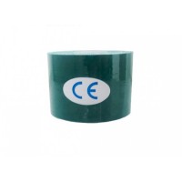 Тейп Кінезіо 3,8 см, кінезіологічна стрічка Kinesiology Tape, темно - зелений, 3,8 см