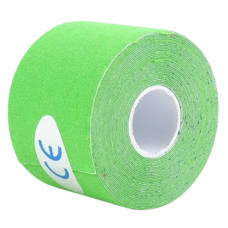 Тейп Кінезіо 3,8 см, кінезіологічна стрічка Kinesiology Tape, салатовий, 3,8 см