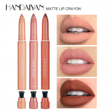Помада матова для губ Handaiyan Matte Lip Crayon, матова помада - олівець, 12 кольорів