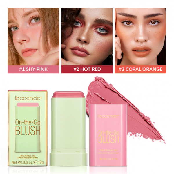 Рум`яна - стік для обличчя ibcccndc On-The-Go-BLUSH, три тони