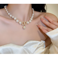 Цепочка с жемчугом "Pearls D and D", золото