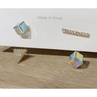 Сережки "Diamond Future", срібло