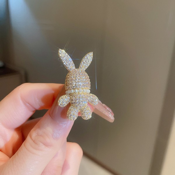 Брошка "Bunny", золото