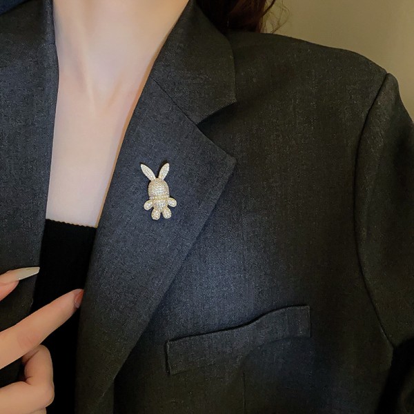 Брошка "Bunny", золото