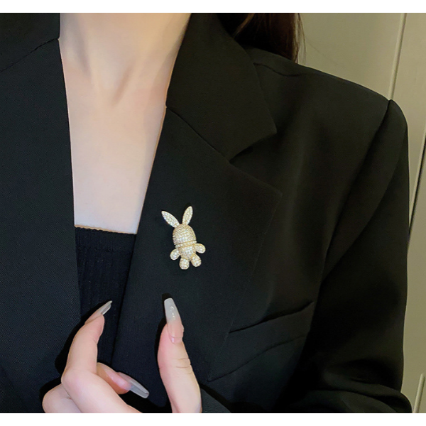 Брошка "Bunny", золото