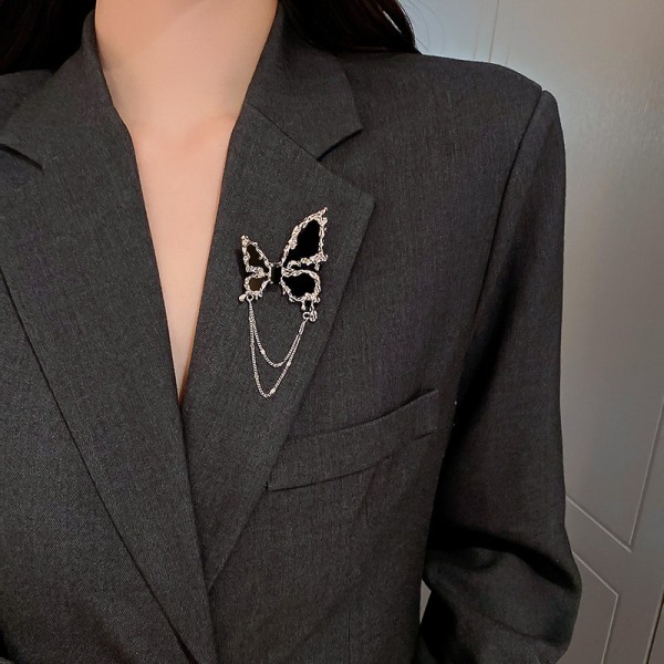 Брошка "Void Butterfly", срібло