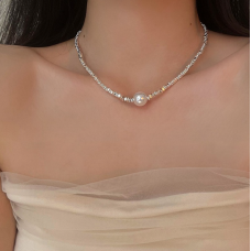 Ланцюжок "Pearls & Stone", срібло