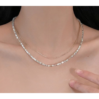 Ланцюжок подвійний "Gold & Metallic", золото й срібло