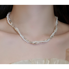 Ланцюжок подвійний "Pearls & Metallic", золото