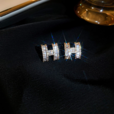 Сережки "Luxury Hermes", золото