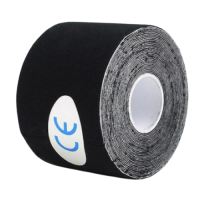 Тейп Кінезіо 2.5 см, кінезіологічна стрічка Kinesiology Tape, 2.5 см, чорний