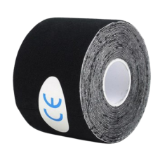 Тейп Кінезіо 2.5 см, кінезіологічна стрічка Kinesiology Tape, 2.5 см, чорний