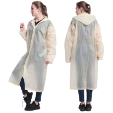 Дощовик універсальний з капюшоном в горох (145 x 70 см), 3 кольори